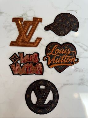 Beautiful Hand Crafted Brown & Camel Patch Set
